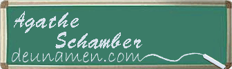 Agathe Schamber Visitenkarte